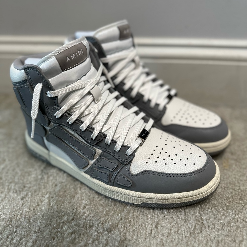 AMIRI Skel-Top Hi Leather Bones Sneaker